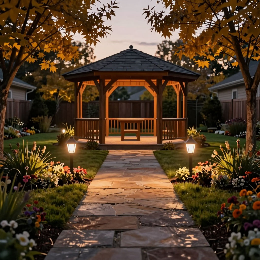 подсветка на даче