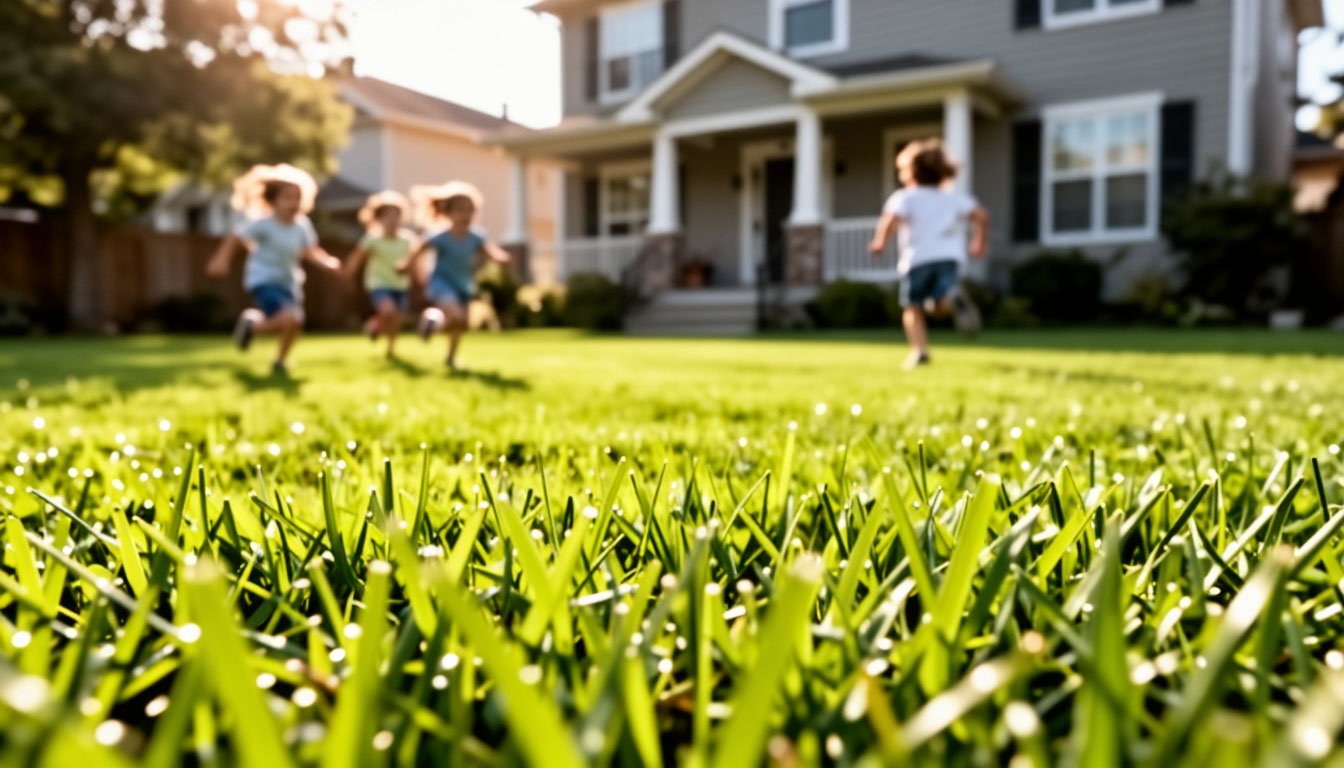 покошенный газон